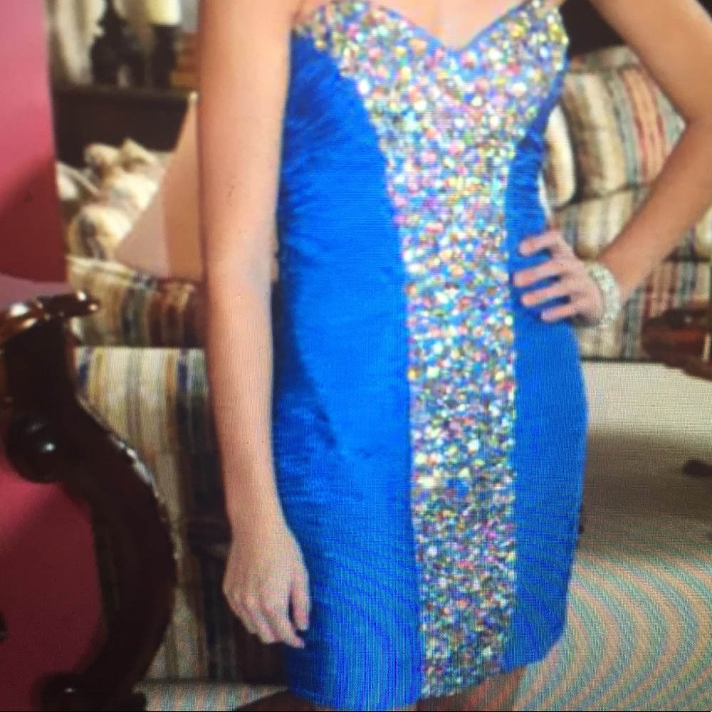 Blush Prom Dress, Size 0 - Picture 5 of 5